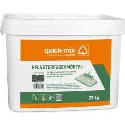 quick-Mix Pflaster-Fugenmörtel 25 kg gebrauchsfertig Farbe basalt