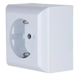 REV Ritter AP-Schalterprogramm PlanoLuxe weiß Steckdose