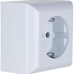 REV Ritter AP-Schalterprogramm PlanoLuxe weiß Steckdose