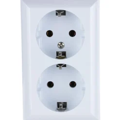 REV Ritter AP-Schalterprogramm PlanoLuxe weiß Steckdose 2-fach