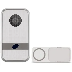 REV Ritter  Funk-Gong mit Taster kompakt Orchestra Batterie 58 Melodie 150m weiß