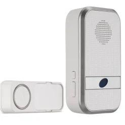 REV Ritter  Funk-Gong mit Taster kompakt Orchestra Batterie 58 Melodie 150m weiß