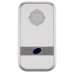 REV Ritter  Funk-Gong mit Taster kompakt Orchestra Batterie 58 Melodie 150m weiß