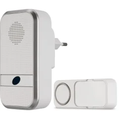 REV Ritter  Funk-Gong mit Taster kompakt Orchestra für Steckdose 58 Melodien 150m weiß