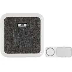 REV Ritter  Funk-Gong mit Taster & Stoffbez.Orchestra für Steckdose 58 Mel.150m weiß