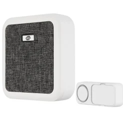 REV Ritter  Funk-Gong mit Taster & Stoffbez.Orchestra Batterie 58 Mel. 150m weiß