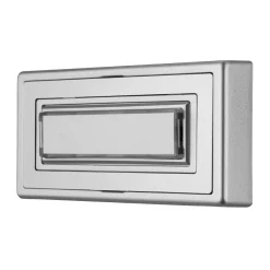 REV Ritter  Klingeltaster Aufputz Kunststoff 1-fach mit Namensschild beleuchtbar silber