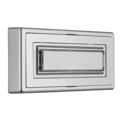 REV Ritter  Klingeltaster Aufputz Kunststoff 1-fach mit Namensschild beleuchtbar silber