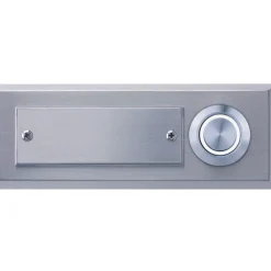 REV Ritter  Klingeltaster Aufputz 1-fach mit LED-Beleuchtung & gravierbarem Namensschild Edelstahl