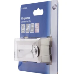 REV Ritter  Klingeltaster Aufputz 1-fach mit LED-Beleuchtung & gravierbarem Namensschild Edelstahl