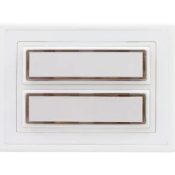 REV Ritter  Klingeltaster Aufputz Kunststoff 2-fach mit Namensschild beleuchtbar weiß