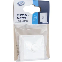 REV Ritter  Klingeltaster Aufputz Kunststoff 1-fach kompakt weiß