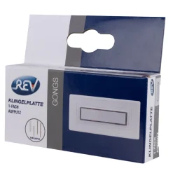 REV Ritter  Klingeltaster Aufputz Kunststoff 1-fach mit Namensschild beleuchtbar weiß