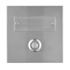 REV Ritter  Klingeltaster Aufputz 1-f.quadratisch mit LED-Beleuchtung & gravierbarem Namenschild Edelstahl