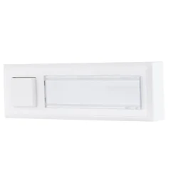 REV Ritter  Klingeltaster AP/UP Kunststoff 1-fach mit Namensschild weiß