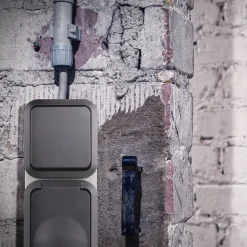 REV Ritter Kombi A/W-Schalter + Steckdose AquaStorm senkrecht