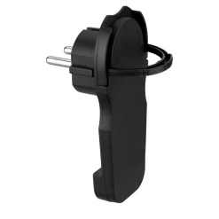 REV Ritter Schutzkontakt-Flachstecker Smart Kunststoff wiederanschließbar schwarz