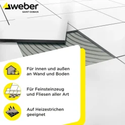 Saint-Gobain Weber Flexkleber extra C2TE 22 kg