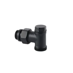 sanicomfort  Heizkörper Verschraubung Eck RAL 9005 schwarz