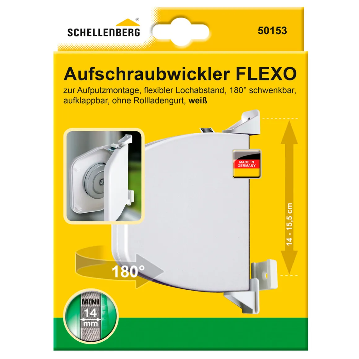 Schellenberg Aufschraubwickler Flexo Mini aufklappbar