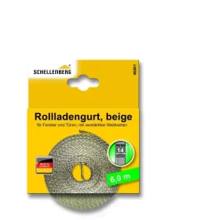 Schellenberg Gurtband Mini 14 mm / 6 m beige