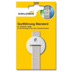 Schellenberg Gurtführung rund für 14-23 mm Gurtband weiß