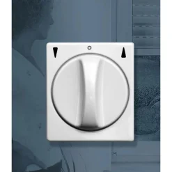 Schellenberg Tast-Rast-Drehschalter Aufputz weiß