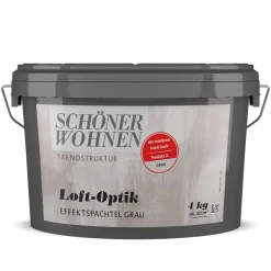 Schöner Wohnen Farbe Loft-Optik Effektspachtel 4 kg Grau