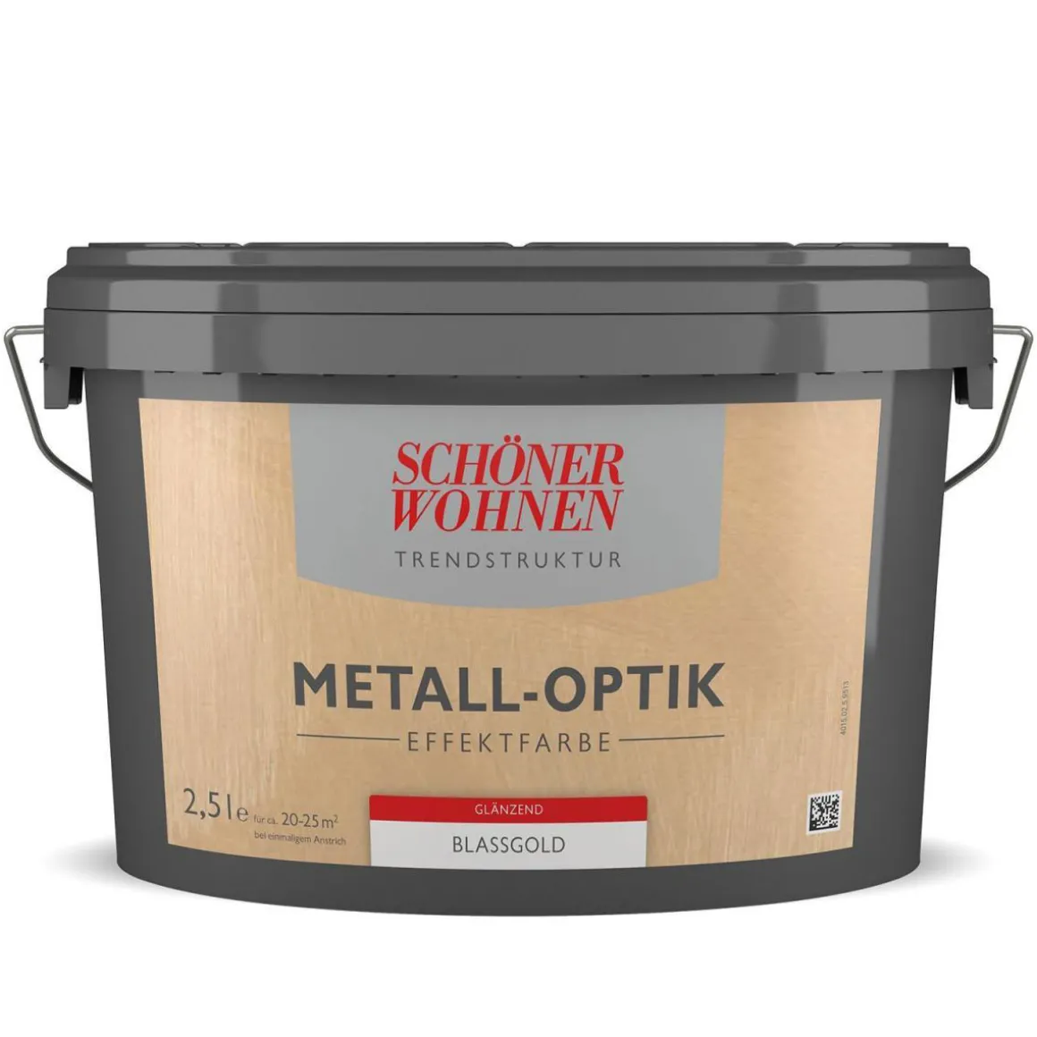 Schöner Wohnen Farbe Metall-Optik Effektfarbe Blassgold Glänzend 2,5 L