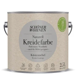 Schöner Wohnen Farbe  Naturell Kreidefarbe 2,5 L Kuestennebel
