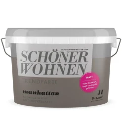 Schöner Wohnen Farbe Trendfarbe Manhattan Matt 1 L