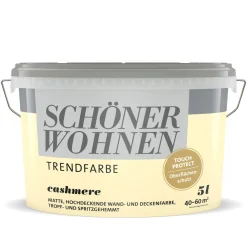 Schöner Wohnen Farbe  Wandfarbe Trendfarbe cashmere 5 Liter