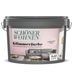 Schöner Wohnen Farbe  Wandfarbe Glimmerfarbe sparkling rose 2,5 Liter