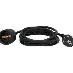Schuko-Verlängerung H05VV-F3G1 2m schwarz