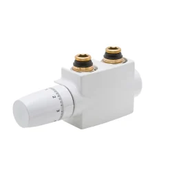 Schulte Mittenanschlussgarnitur mit Blende Thermostat-Set weiß