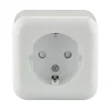 Schutzkontakt-Steckdose Standard 1-fach Aufputz weiß