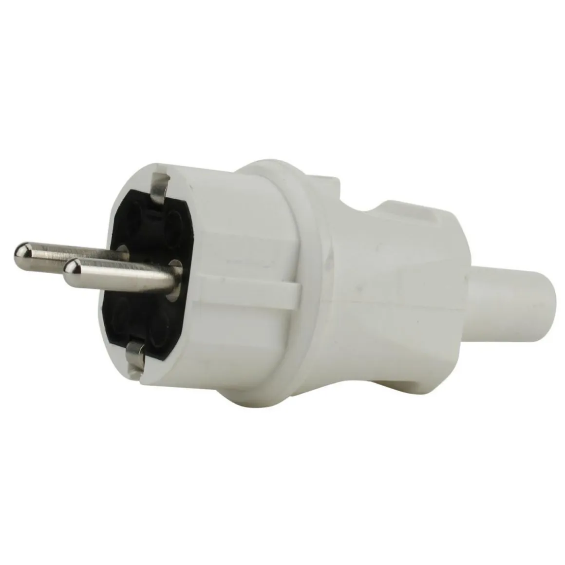 Schutzkontakt-Stecker mit Knickschutz bruchfest