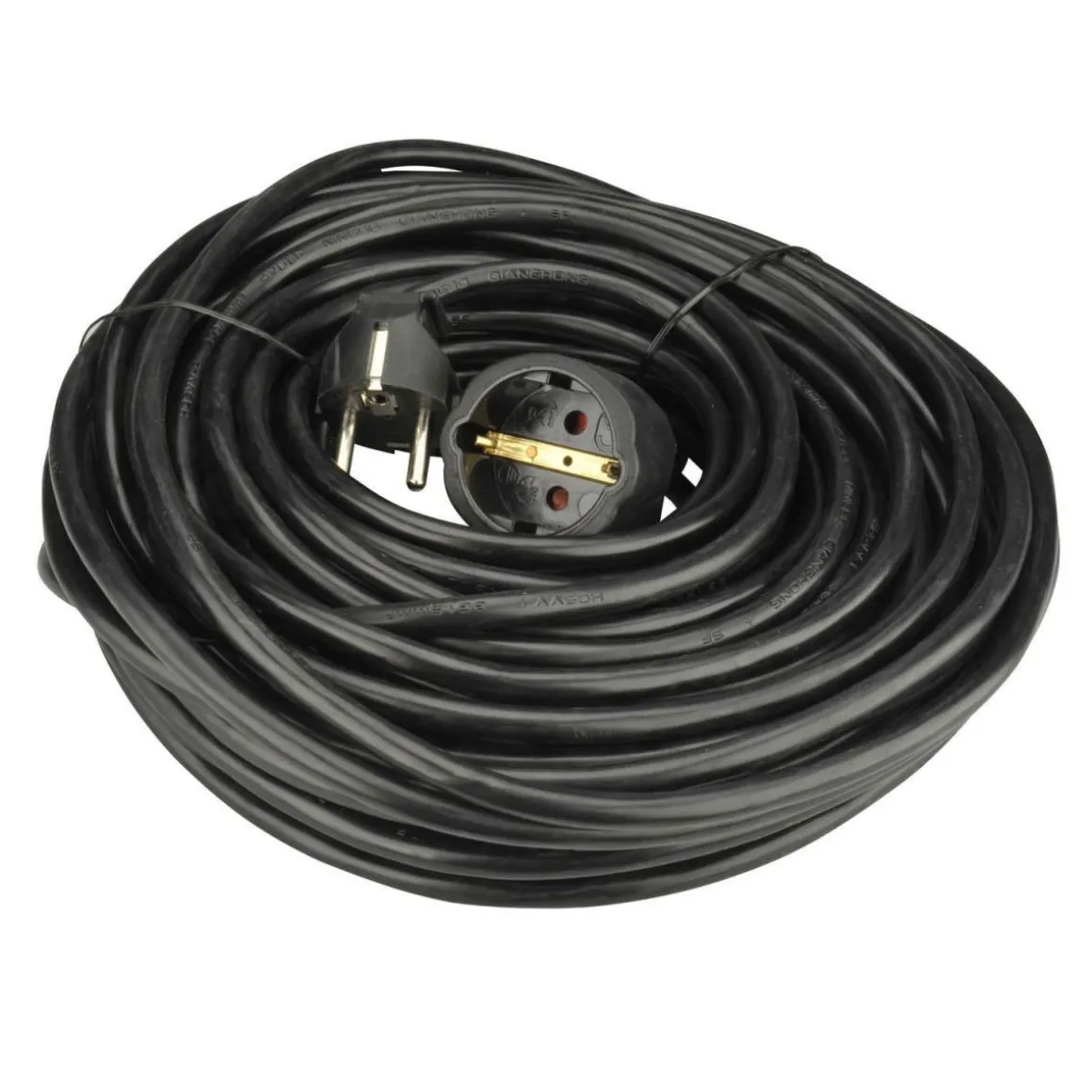 Schutzkontakt-Verlängerung 25 m schwarz