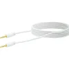 Schwaiger A-Audio-Anschlusskabel Stereo 1,5 m weiß vergoldet