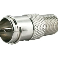 Schwaiger Adapter F-Quick für F-Stecker silber