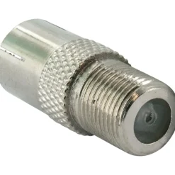 Schwaiger Adapter für IEC-Stecker/F-Stecker silber