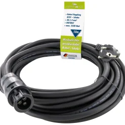 Schwaiger  Anschlusskabel Batterie auf Schuko für Wechselrichter 10 m