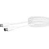 Schwaiger Antennenkabel 75 dB 3 m weiß