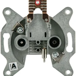 Schwaiger Antennensteckdose Einzeldose 2-Loch 2,5 db