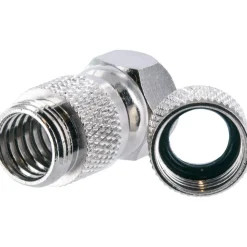 Schwaiger High-Quality F-Aufdrehstecker mit Dichtung 7 mm 2 Stück