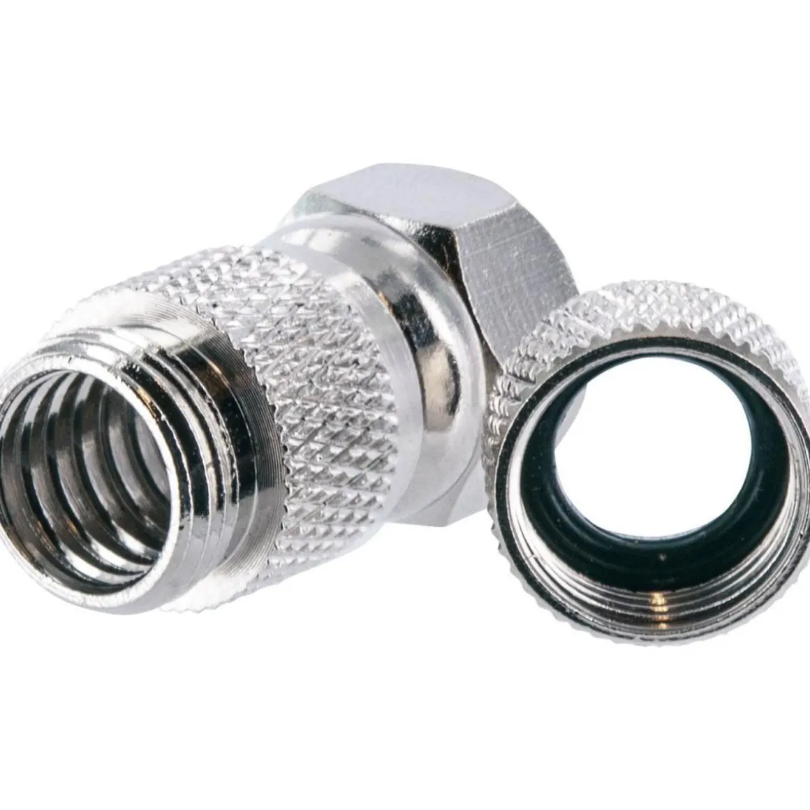 Schwaiger High-Quality F-Aufdrehstecker mit Dichtung 7 mm 2 Stück