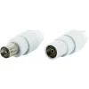 Schwaiger High-Quality IEC-Set quickFix weiß Stecker und Buchse