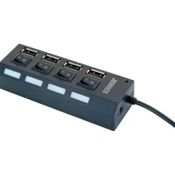 Schwaiger  Hub USB 2.0 4-fach schwarz