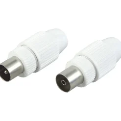 Schwaiger IEC-Koax-Stecker weiß