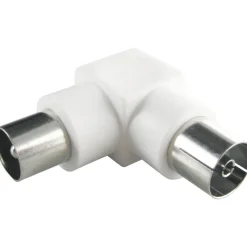 Schwaiger IEC-Winkeladapter 90Grad für Antennenkabel weiß